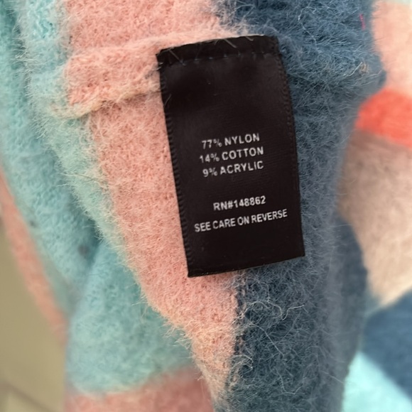 Torrid stripe multi Eyelash Pullover Cami Sweater size 6X - Picture 8 of 8